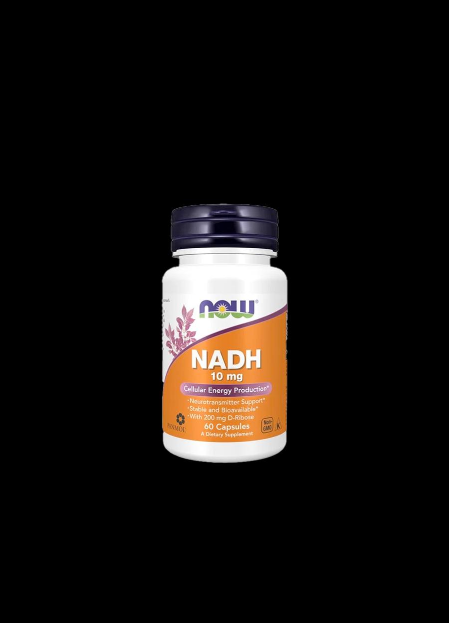 NOW Foods NADH 10mg 60 Kapslar Framsida