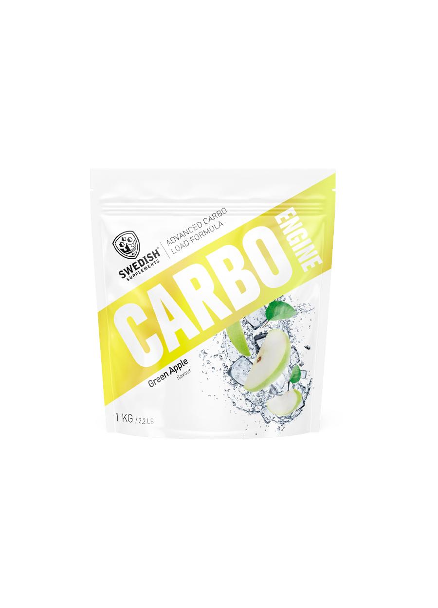 Swedish Supplements Carbo Engine Kolhydrater 1kg Green Apple Framsida
