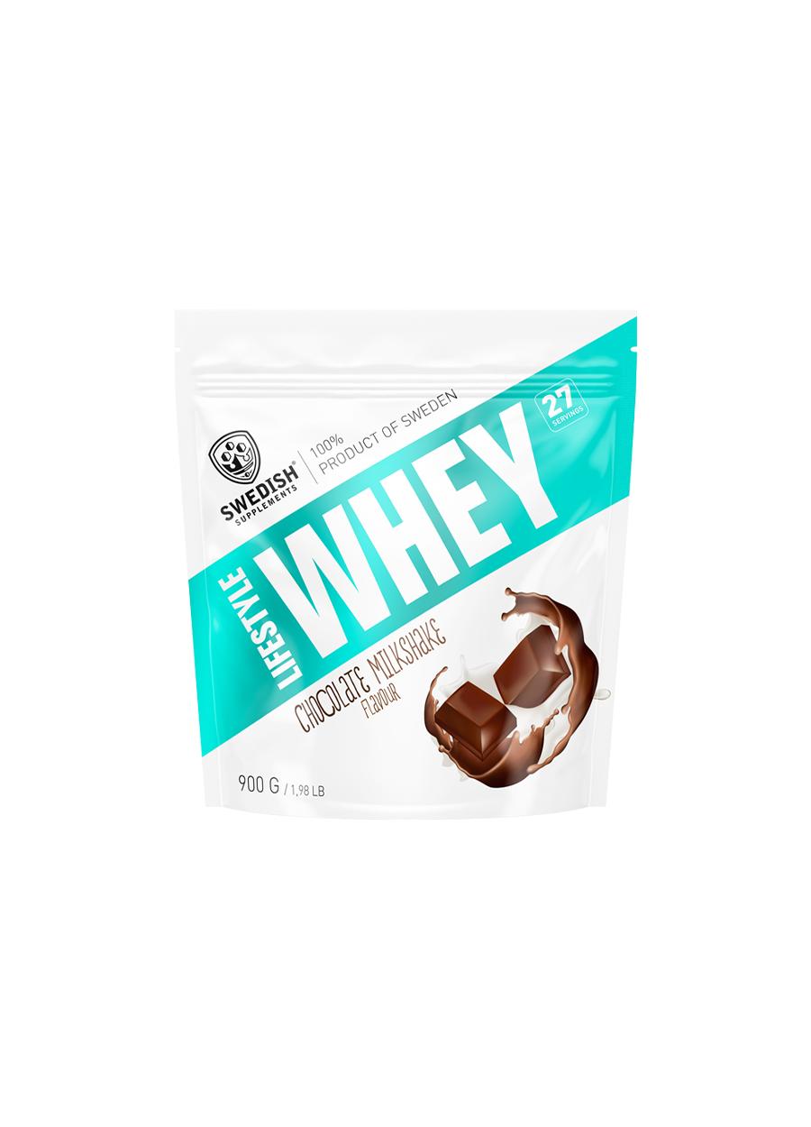 Swedish Supplements Lifestyle Whey Vassleprotein 900g Chocolate Milkshake framsida