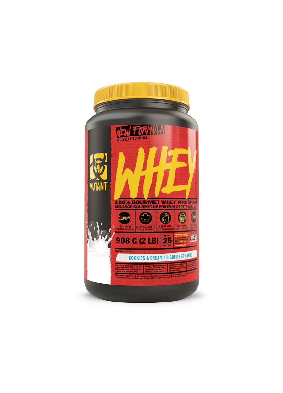 Mutant Whey 908g Cookies & Cream Framsida