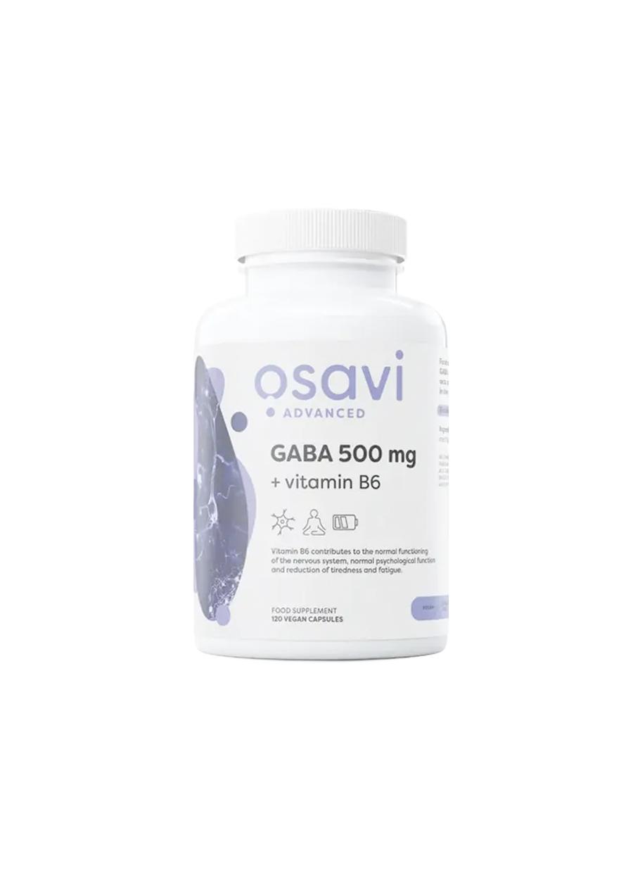 Osavi GABA 500mg + Vitamin B6 120 Kapslar Framsida