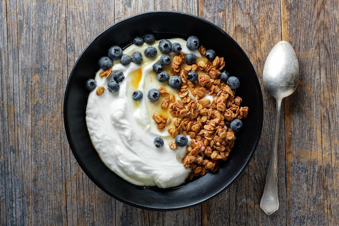 Grekisk yougurt och proteinpulver - Enkelt recept!