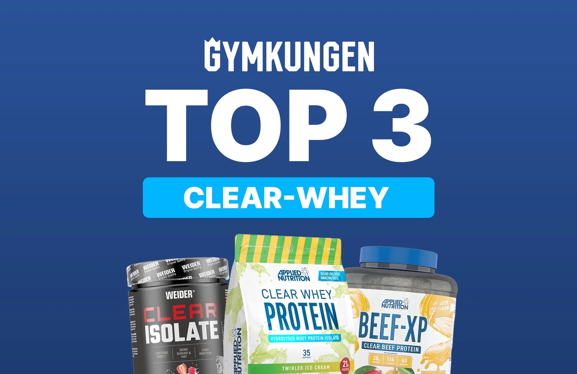 Bästa Clear Whey 2026 - Topp 3 i Sverige!