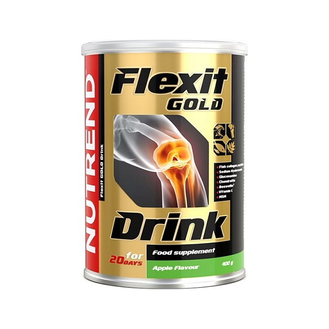 Flexit Gold drinkpulverburk med äppelsmak, 400 g