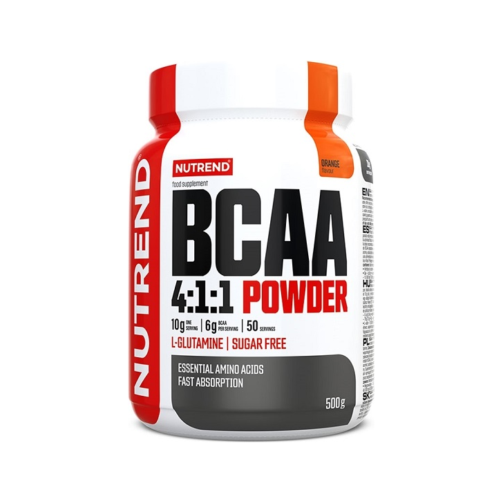 BCAA 4:1:1 Powder, Orange - 500 grams