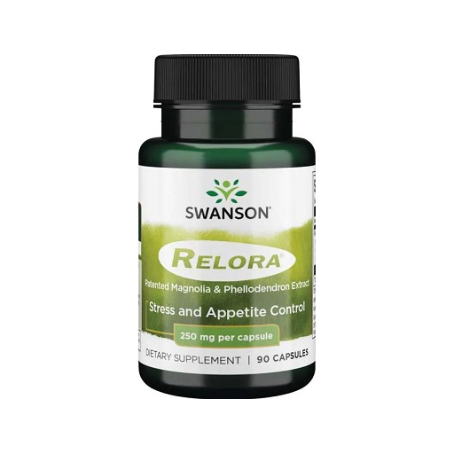 Swanson Relora kosttillskott, 250 mg per kapsel, 90 kapslar.