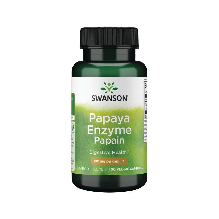 Papaya Enzyme Papain, 100mg - 90 vcaps