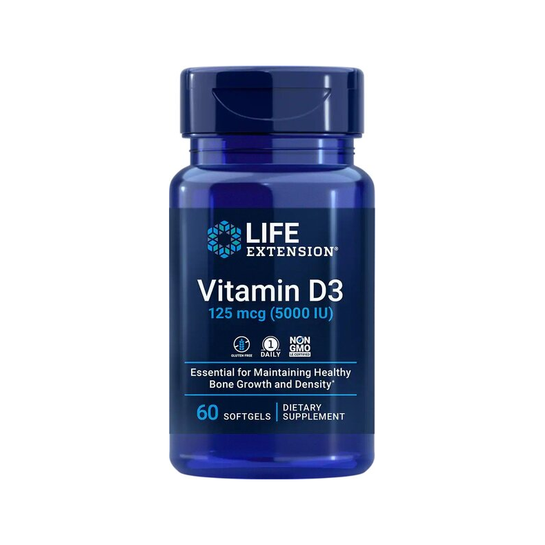 Vitamin D3, 5000IU - 60 softgels