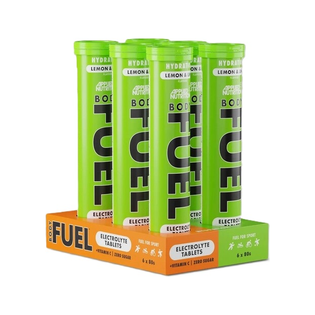 Bodyfuel Hydration Electrolyte Effervescent Tablets, Lemon & Lime - 6 x 20 tabs