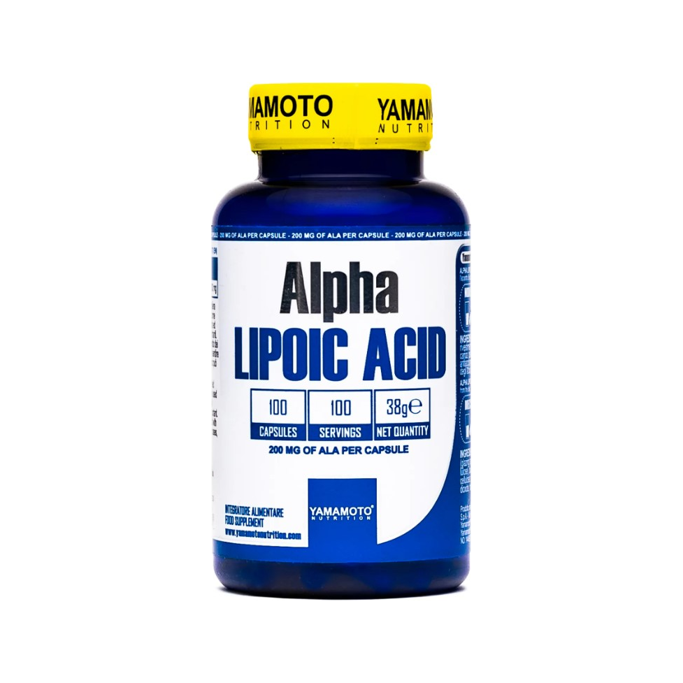 Yamamoto Nutrition Alfa lipoinsyra 200 mg, kapslar i burk