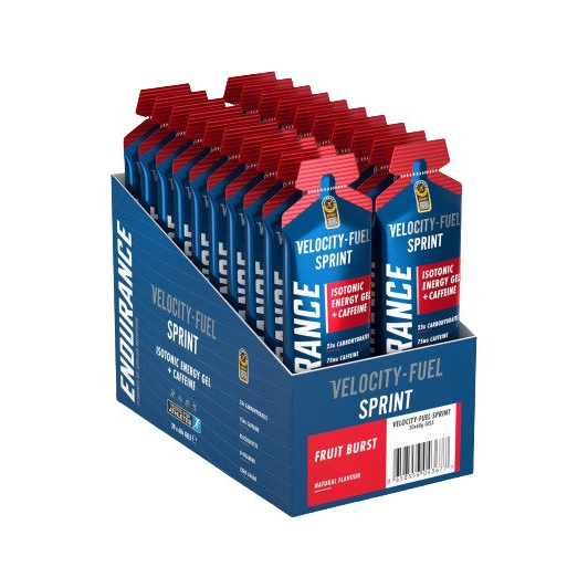 Isotonisk energigel Velocity-Fuel Sprint, fruktburst, 20 x 60 g