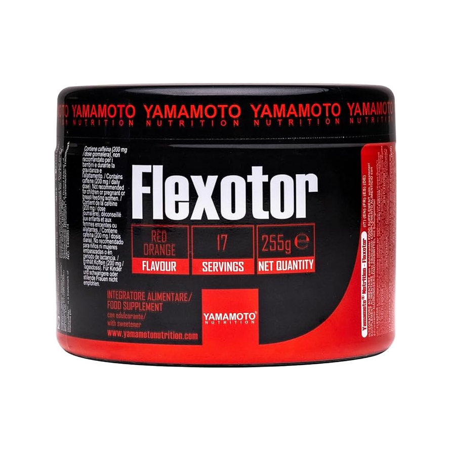 Yamamoto Nutrition Flexotor 255 g kosttillskott, röd orange-smak i burk