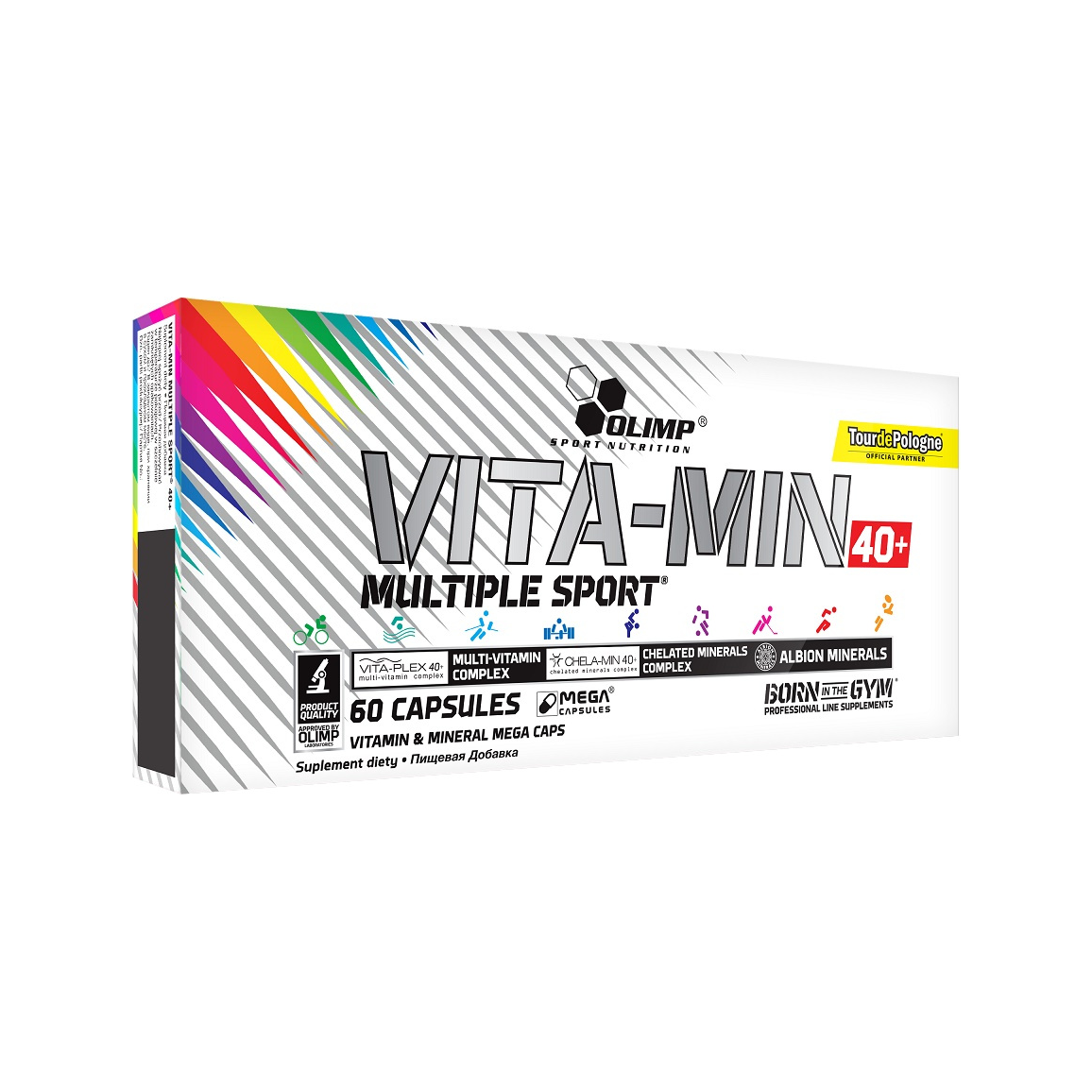 Olimp Vita-Min Multiple Sport vitamintillskott, förpackning med 60 kapslar