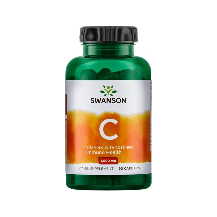 Vitamin C with Rose Hips Extract, 1000mg - 90 caps