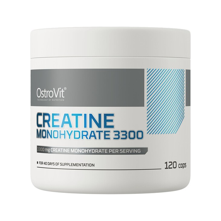 OstroVit kreatinmonohydrat 3300 i burk, 120 kapslar