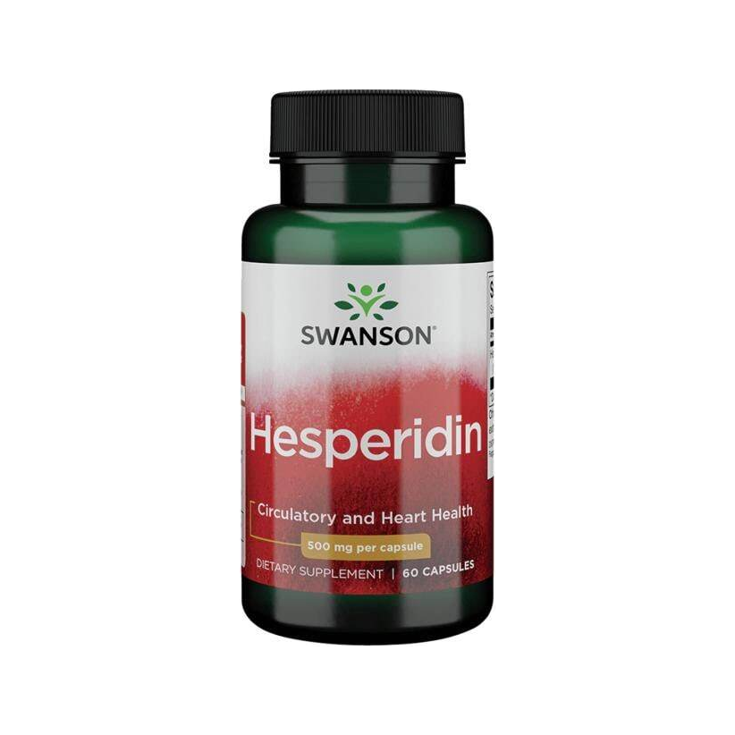Swanson Hesperidin kapselburk med svart lock, 500 mg per kapsel, 60 kapslar