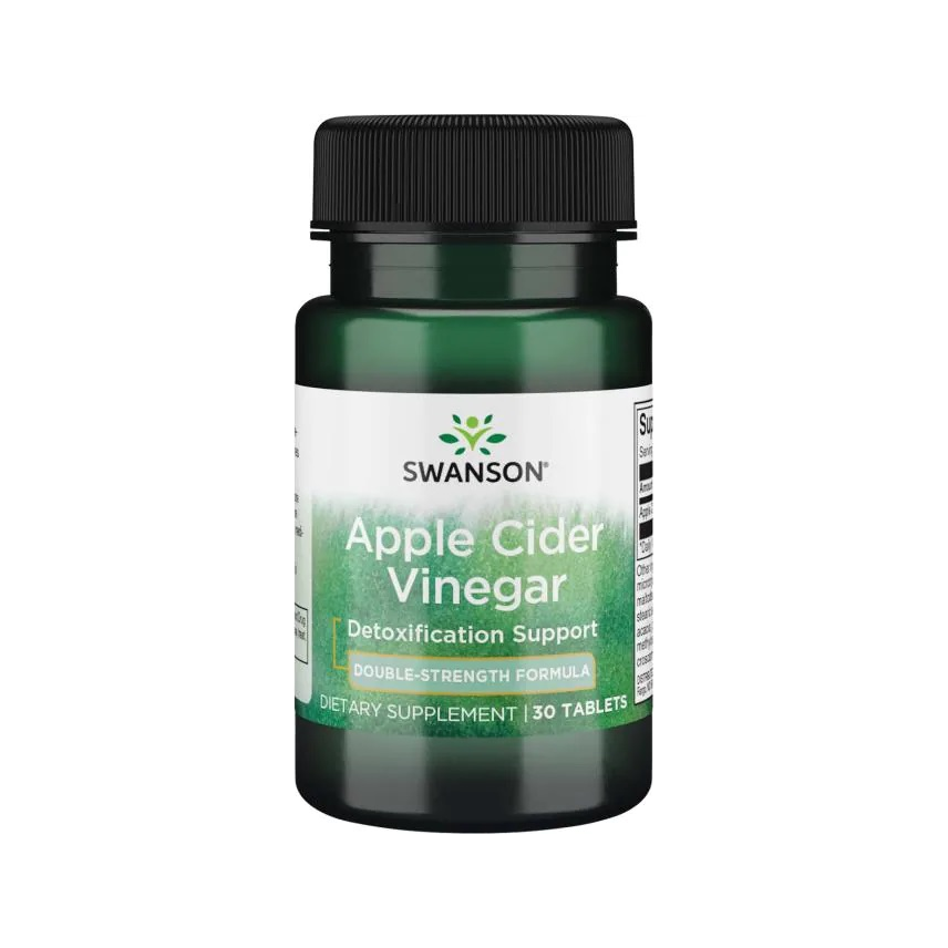 Apple Cider Vinegar, 200mg Double-Strength - 30 tablets