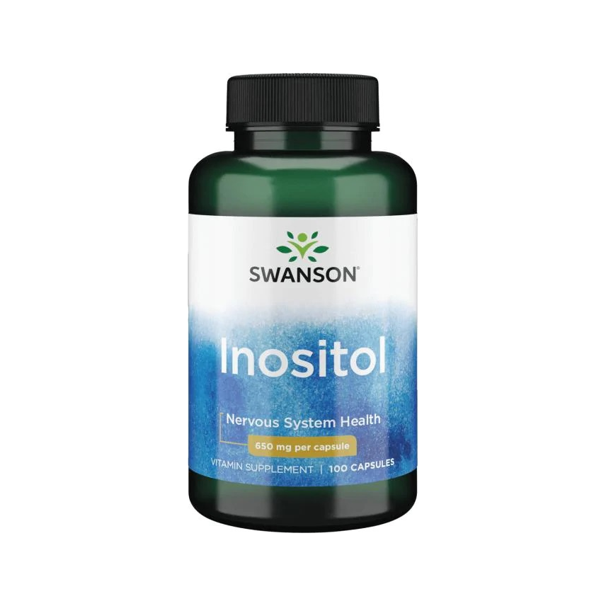 Inositol-kapseltillskott 650 mg, 100 kapslar i burk från Swanson
