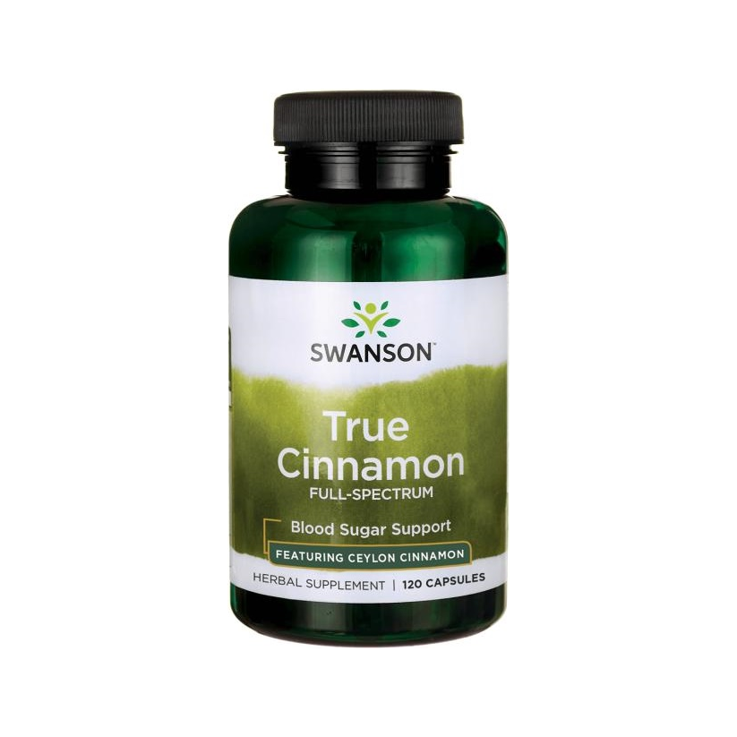 Tillskottflaska för True Cinnamon Full Spectrum, 120 kapslar
