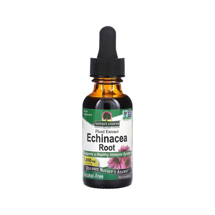 Nature's Answer Echinacea root flytande extraktflaska med pipett, 30 ml
