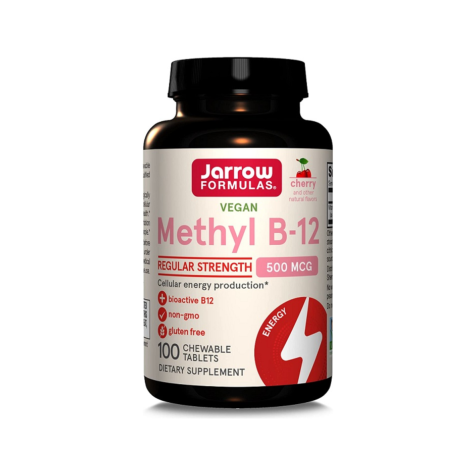 Jarrow Formulas veganska Methyl B-12 500 mcg tuggbara tabletter, 100 st.