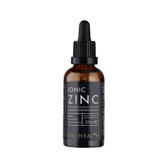 KIKI Health flytande zink 50 ml: bärnstensflaska med svart pipett