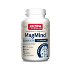 Vit tillskottsflaska med Jarrow Formulas MagMind-etikett, 72 kapslar