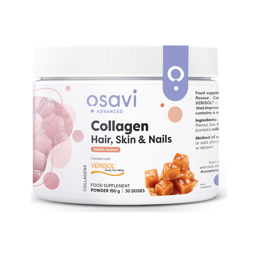 Osavi kollagenpeptider i burk, Salted Caramel, 150 g