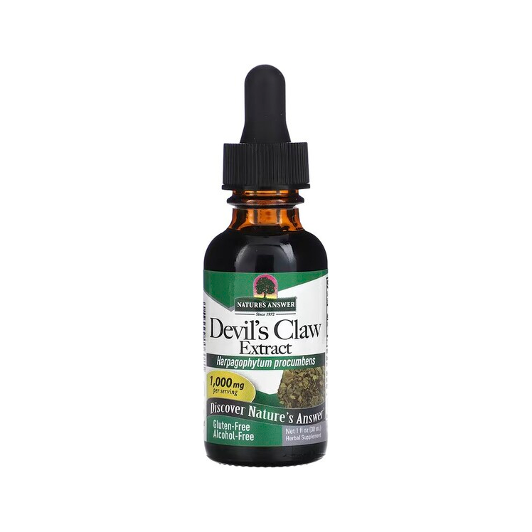 Nature's Answer djävulsklor-extrakt 1000 mg i flaska med pipett
