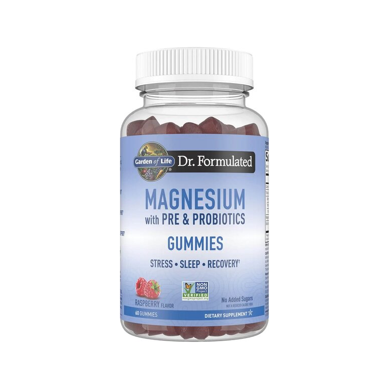 Dr. Formulated Magnesium with Pre & Probiotics Gummies, Raspberry - 60 gummies