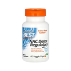 Doctor's Best NAC Detox Regulators kapselburk med orange lock och etikett