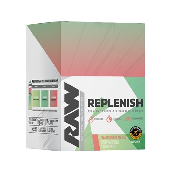 Replenish 20-pack från Raw Nutrition, vattenmelon mojito, dryckespaket i kartong