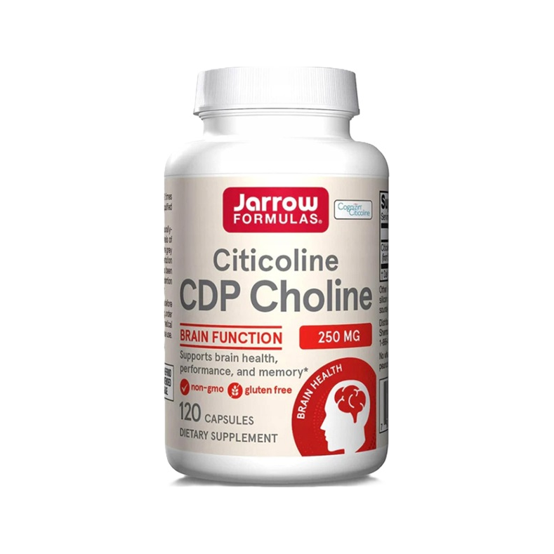 Jarrow Formulas Citicoline CDP Choline 250 mg kosttillskott, kapselburk, 120 kapslar
