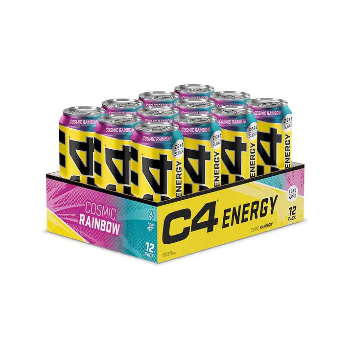Cellucor C4 energidryck, Cosmic Rainbow, 12-pack med burkar