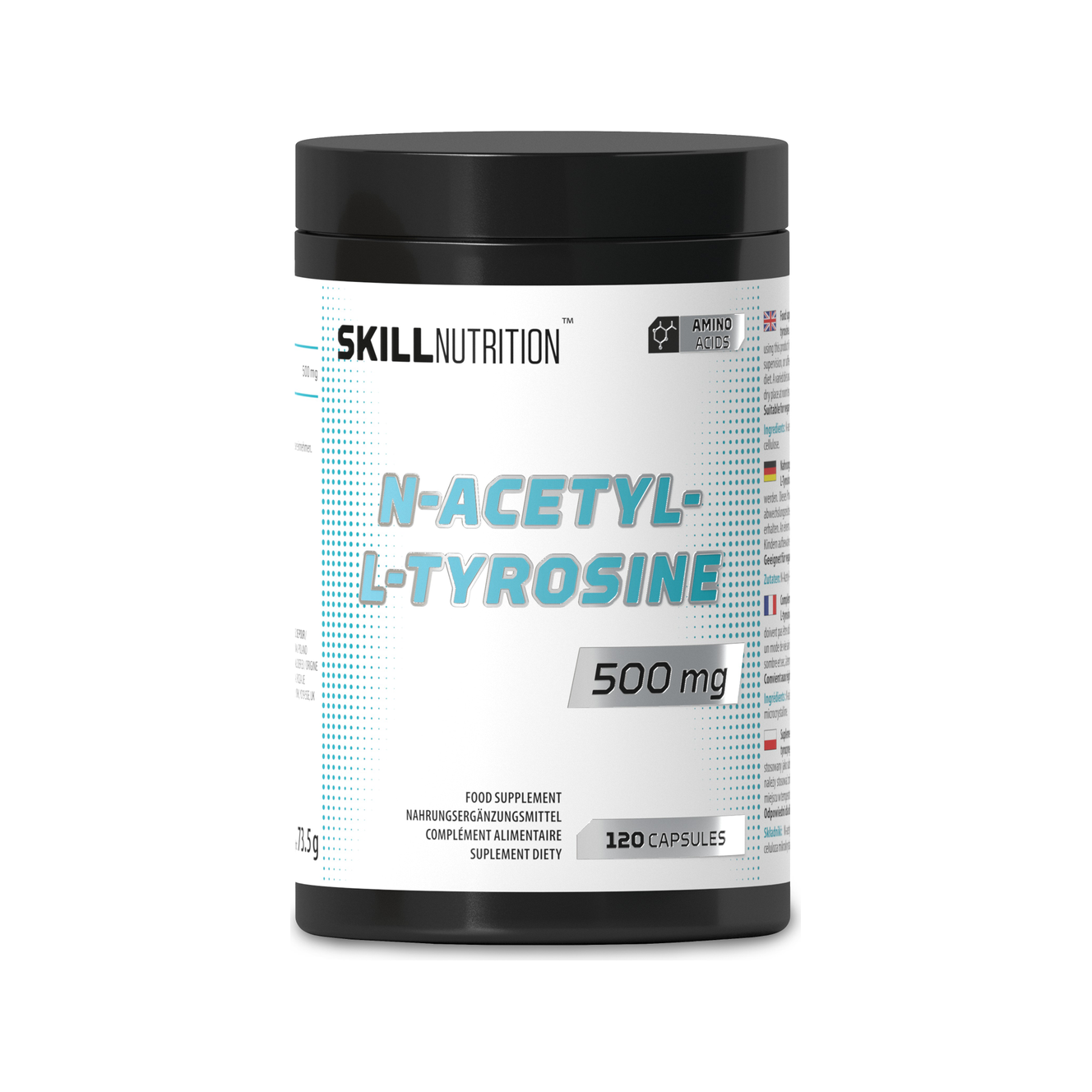 N-Acetyl-L-Tyrosine, 500mg - 120 vegan caps