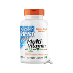 Doctor's Best multivitaminkapslar i vit flaska med orange lock, 90 st