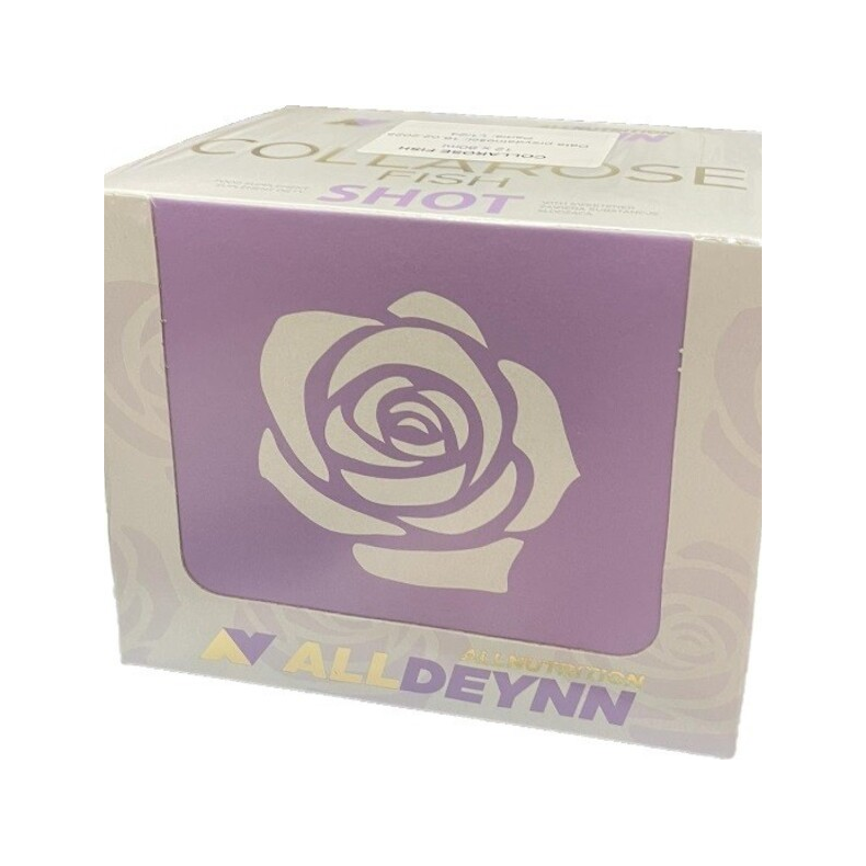 Dryckesbox Allnutrition AllDeynn fish shot med rosikon, orange-körsbärssmak, 12 x 80 ml