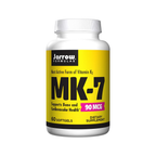 Kosttillskottflaska Jarrow Formulas MK-7 med gul etikett, 60 kapslar.