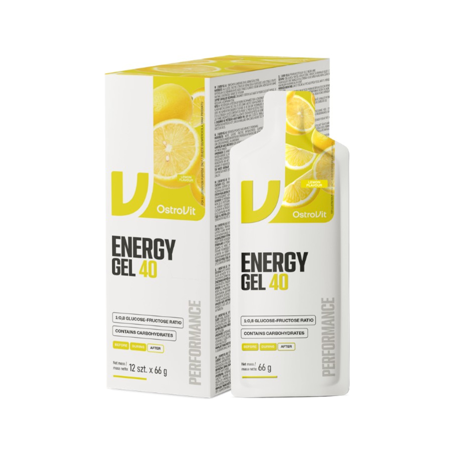 Energy Gel 40, Lemon - 12 x 66g