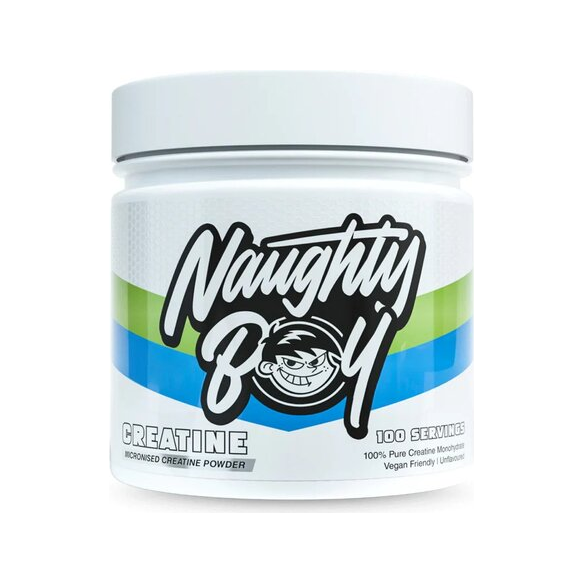 Kreatinpulver i burk med lock, Naughty Boy, 300 g.
