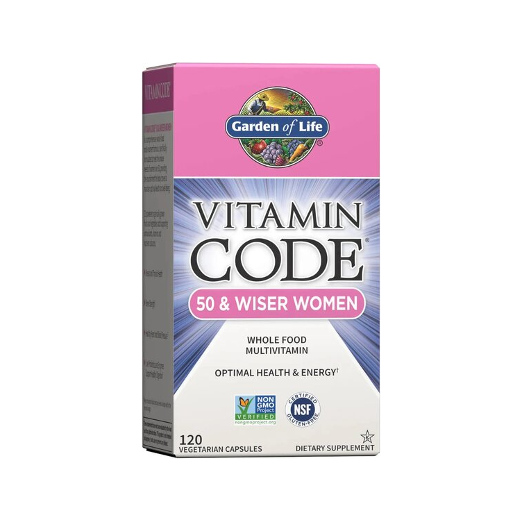 Vitamin Code 50 & Wiser Women - 120 vcaps