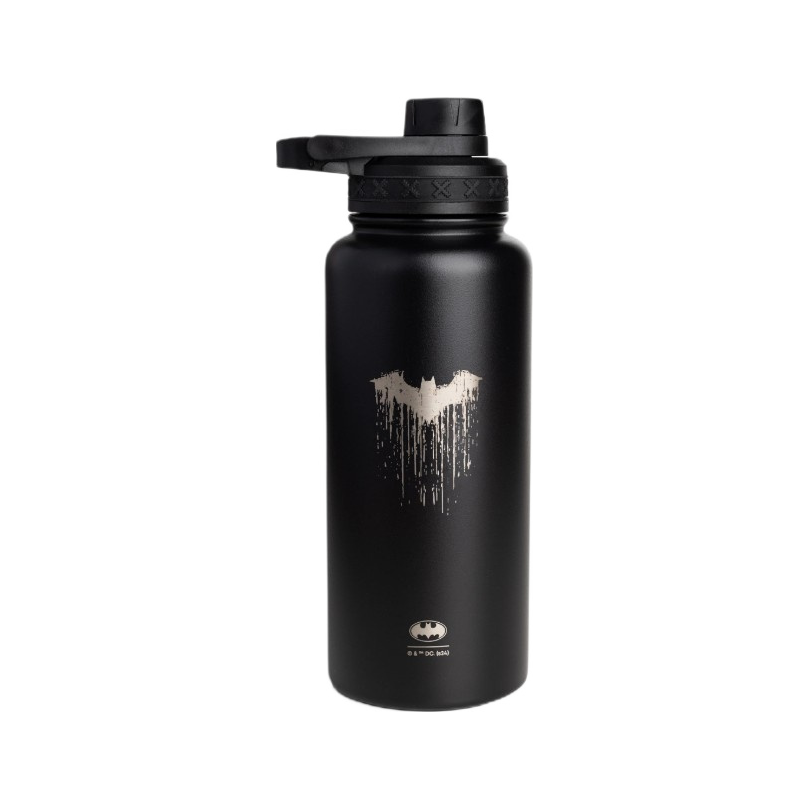 Bohtal Insulated Sports Bottle - DC Comics, Batman Logo Drip - 960 ml.