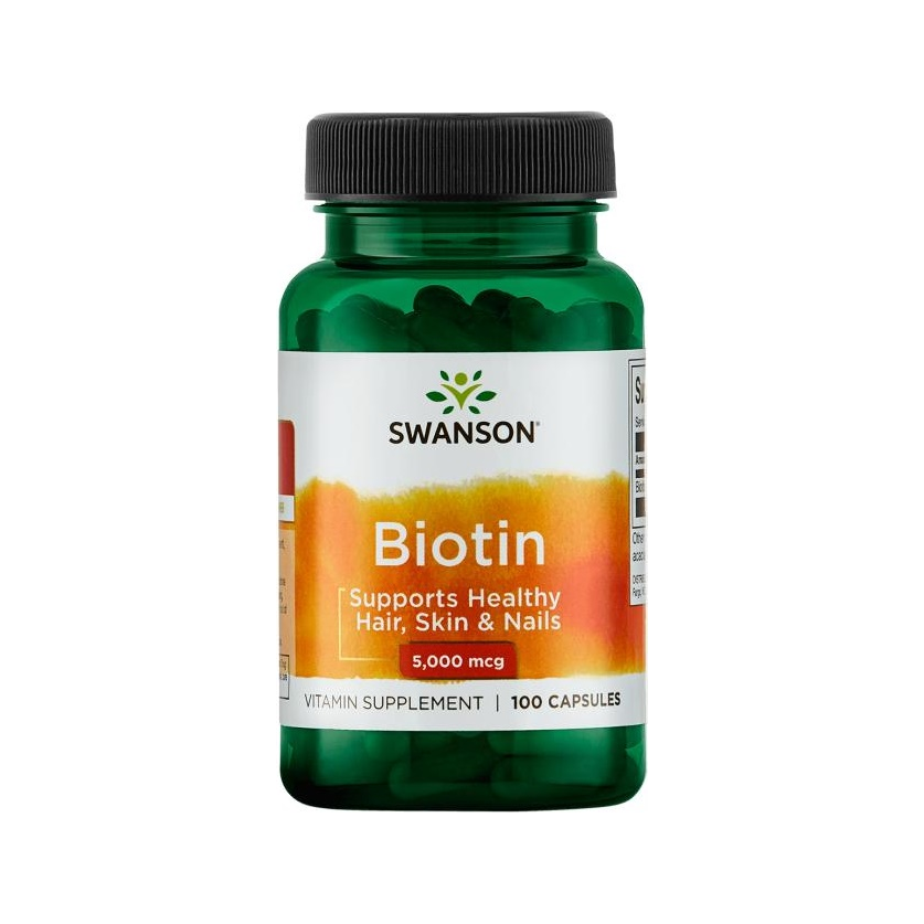 Biotin, 5000mcg - 100 caps