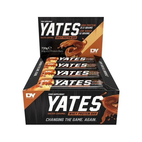 Yates Protein Bar, Salted Caramel - 12 x 60g