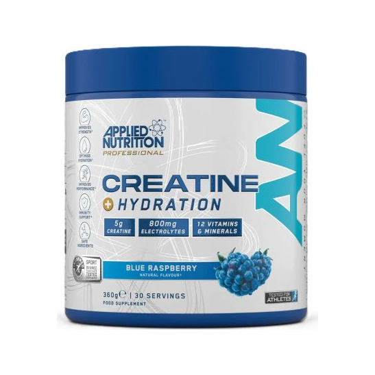 Creatine + Hydration, Blue Raspberry - 360 grams