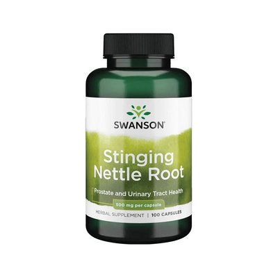 Swanson stickande nässelrot-tillskott, 500 mg per kapsel, 100 kapslar