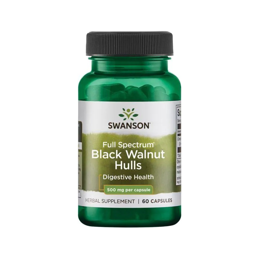 Full Spectrum Black Walnut Hulls, 500mg - 60 caps
