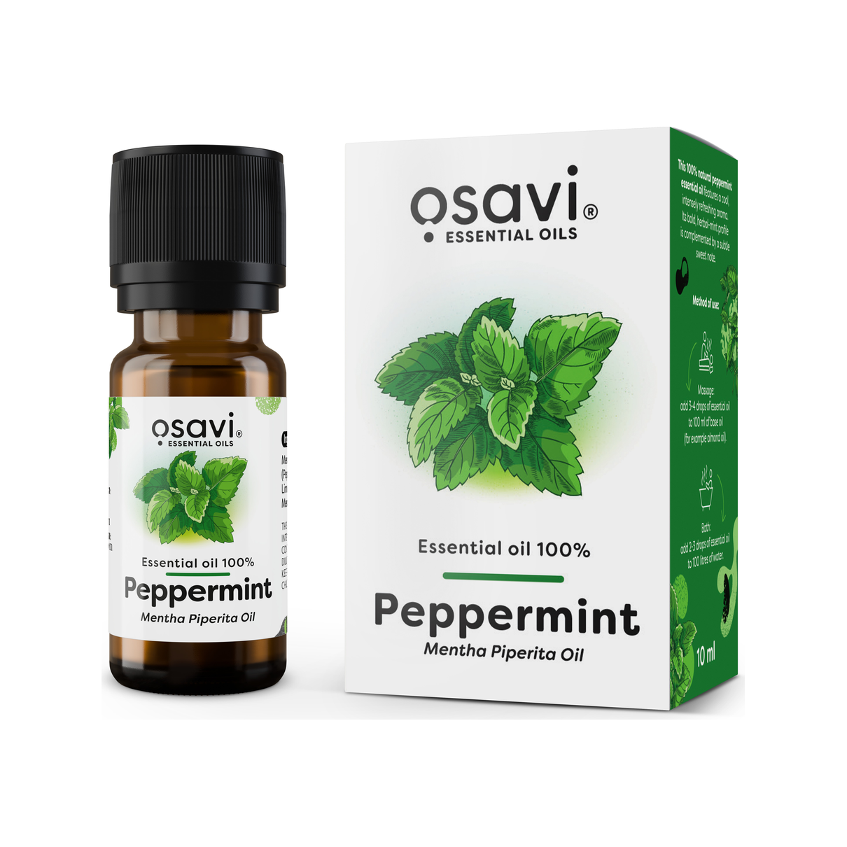 Essential Oil 100%, Peppermint - 10 ml.