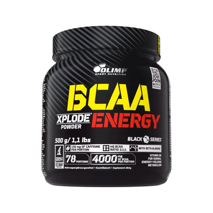 BCAA Xplode Energy, Fruit Punch - 500 grams