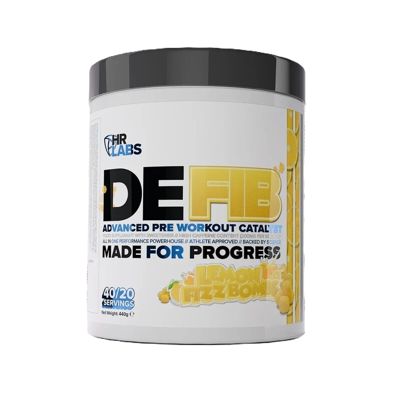 Defib Advanced Pre Workout Catalyst, Lemon Fizz Bombs - 440 grams